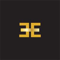 Initial letter ee logo or e logo vector design template