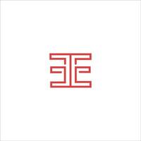 Initial letter ee logo or e logo vector design template