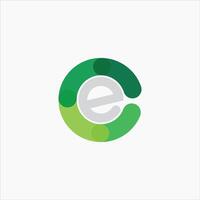 Initial letter  CE or EC logo vector logo design