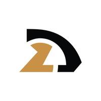 creativo resumen letra zd logo diseño. vinculado letra dz logo diseño. vector