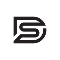 inicial letra ds logo o Dakota del Sur logo vector diseño modelo