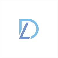 inicial letra dl o ld logo diseño plantilla.dl y ld letra logo diseño vector