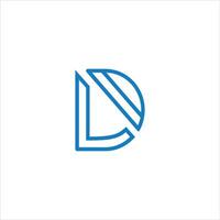 Initial letter dl or ld logo design template.dl and ld letter logo design vector