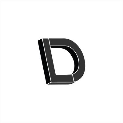 Initial letter dl or ld logo design template.dl and ld letter logo design