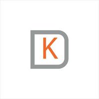 dk and kd letter logo design.dk,kd initial based alphabet icon logo design vector