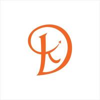 dk and kd letter logo design.dk,kd initial based alphabet icon logo design vector