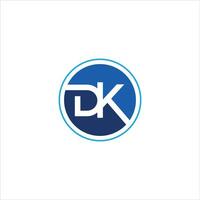 dk y kd letra logo diseño.dk,kd inicial establecido alfabeto icono logo diseño vector