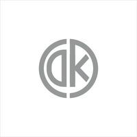 dk y kd letra logo diseño.dk,kd inicial establecido alfabeto icono logo diseño vector