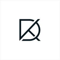 dk and kd letter logo design.dk,kd initial based alphabet icon logo design vector