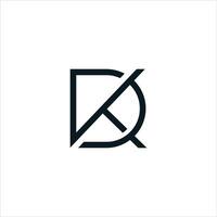 dk y kd letra logo diseño.dk,kd inicial establecido alfabeto icono logo diseño vector