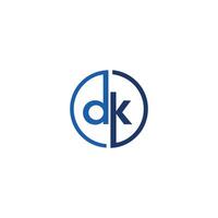 dk and kd letter logo design.dk,kd initial based alphabet icon logo design vector