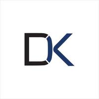 dk y kd letra logo diseño.dk,kd inicial establecido alfabeto icono logo diseño vector