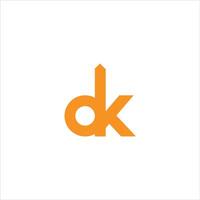 dk y kd letra logo diseño.dk,kd inicial establecido alfabeto icono logo diseño vector