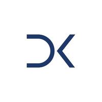 dk y kd letra logo diseño.dk,kd inicial establecido alfabeto icono logo diseño vector