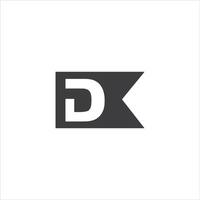 dk y kd letra logo diseño.dk,kd inicial establecido alfabeto icono logo diseño vector