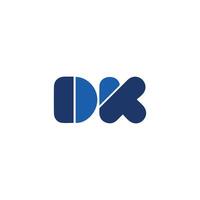 dk y kd letra logo diseño.dk,kd inicial establecido alfabeto icono logo diseño vector