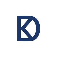 dk and kd letter logo design.dk,kd initial based alphabet icon logo design vector