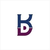 dk and kd letter logo design.dk,kd initial based alphabet icon logo design vector