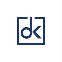 dk and kd letter logo design.dk,kd initial based alphabet icon logo design vector