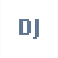 DJ y jd letra logo diseño .dj,jd inicial establecido alfabeto icono logo diseño vector
