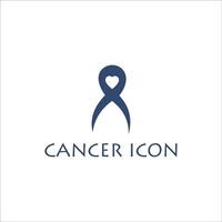 Vector image of icon pink ribbon. cancer awareness Desing