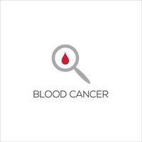 cáncer vector icono diseño modelo. sangre cáncer logo diseño.