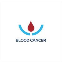 cáncer vector icono diseño modelo. sangre cáncer logo diseño.