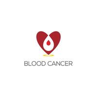 cancer vector icon design Template. Blood Cancer logo design.