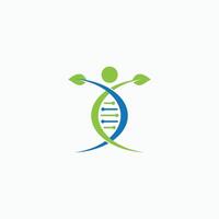 DNA Logo Vector Design Template