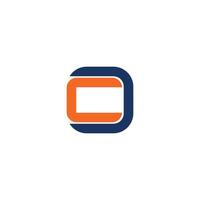 initial logo cd, dc, d inside c rounded letter negative space logo vector