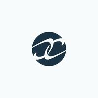 initial logo cd, dc, d inside c rounded letter negative space logo vector