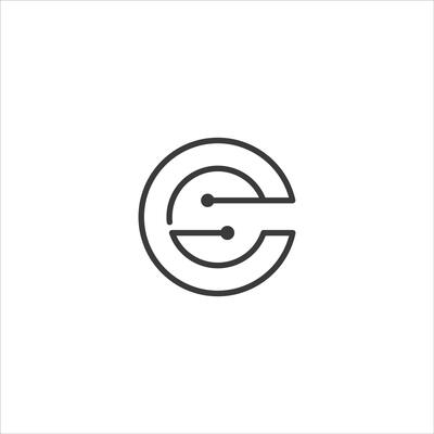 CS and SC creative initial based letter icon logo vector designs