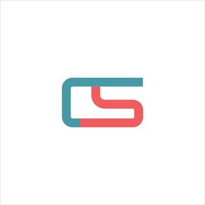 CS and SC creative initial based letter icon logo vector designs