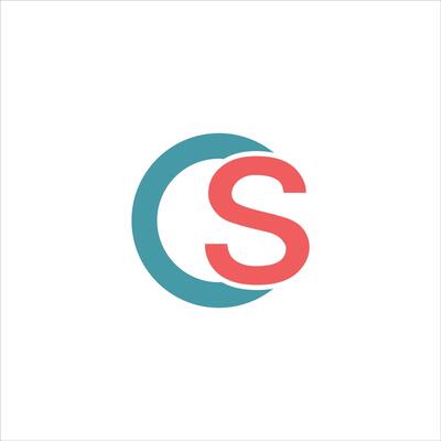 CS and SC creative initial based letter icon logo vector designs