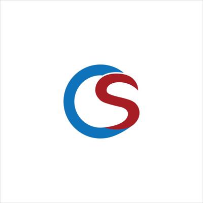 CS and SC creative initial based letter icon logo vector designs