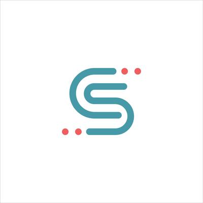 CS and SC creative initial based letter icon logo vector designs