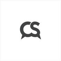 CS and SC creative initial based letter icon logo vector designs