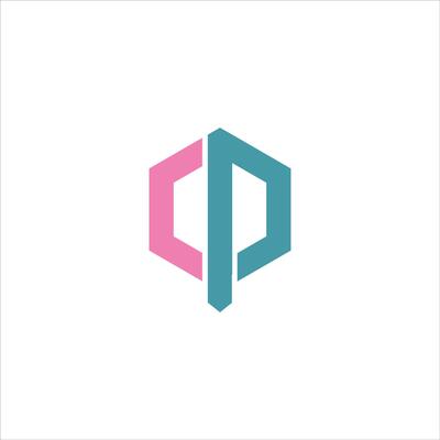 Letter cp logo icon design template elements