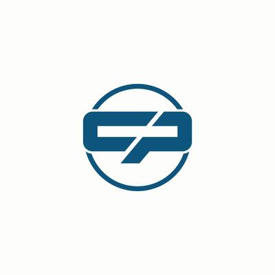 Letter cp logo icon design template elements