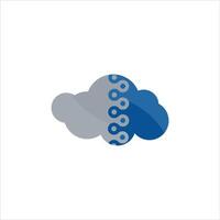 plantilla de diseño de logotipo de nube vector