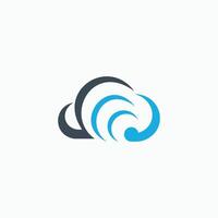 Cloud Logo design template vector