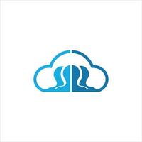 Cloud Logo design template vector