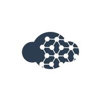 plantilla de diseño de logotipo de nube vector