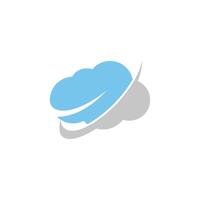 plantilla de diseño de logotipo de nube vector