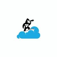 Cloud Logo design template vector