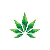 Marijuana Leaf logo design template vector