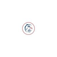 Abstract Eagle logo design template vector