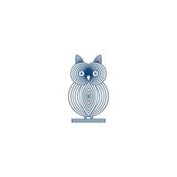 Owl Logo icon shield wing creative Modern Design. Owl logo with leaf icon vector. vector