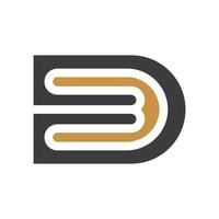 Initial letter bd logo or db logo vector design template
