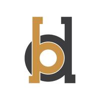 Initial letter bd logo or db logo vector design template